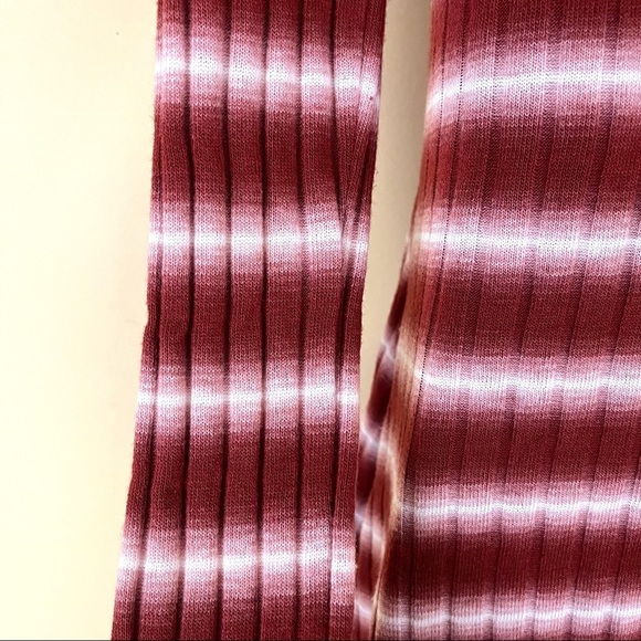 Altar’d State Rayon Stripe Stretch Turtle Neck Long Sleeve Rib Mini Dress Size S - Picture 8 of 14